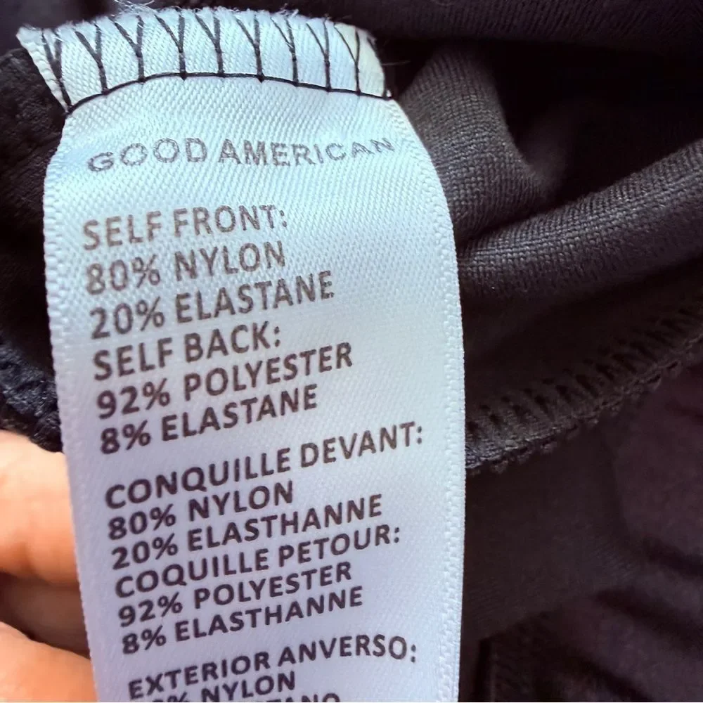 Good American Black Silky Dress Pants